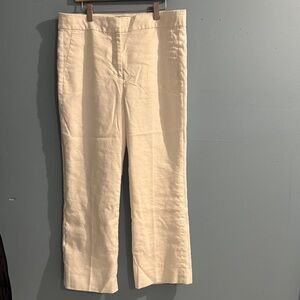 J.Crew white Linen Pants